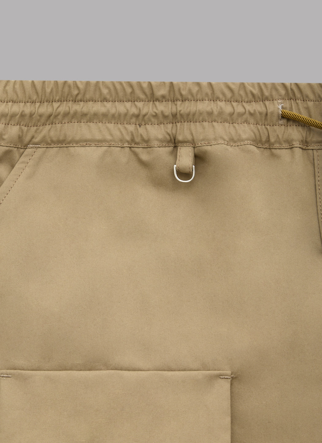 NINE POCKET WIDE FATIGUE PANTS - BEIGE