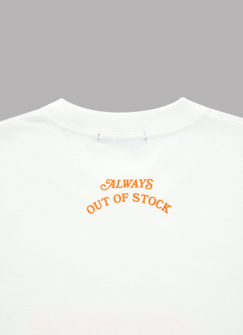 GRAFFITI LOGO DROP S/S TEE-WHITE