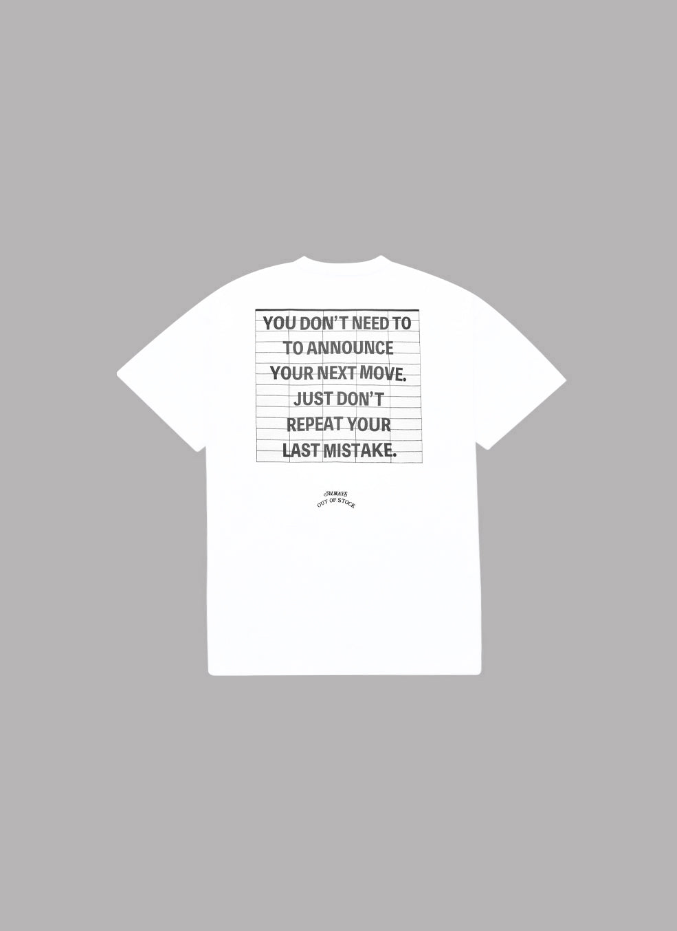THEATER BOARD DROP S/S TEE-WHITE