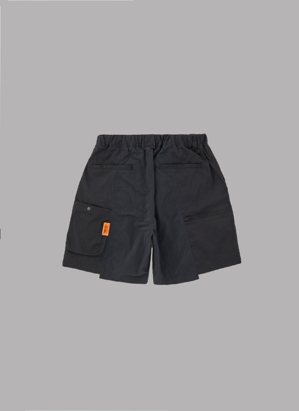 2WAY 2TUCK SHORTS-BLACK