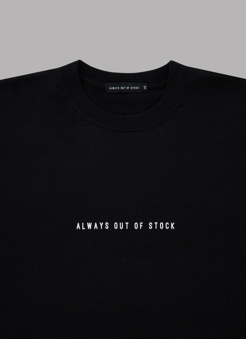 ALWAYS OUT OF STOCK x DARUMANIA  ANGEL TEE-BLACK