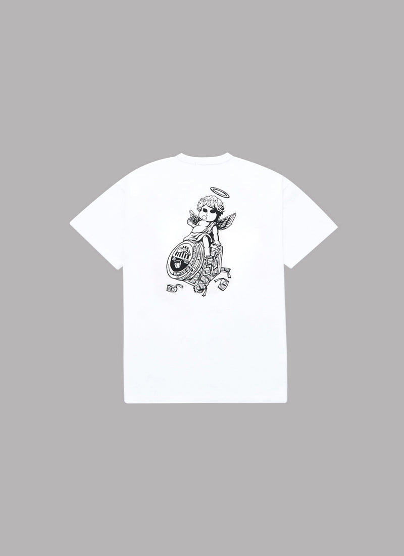 ALWAYS OUT OF STOCK x DARUMANIA ANGEL TEE-WHITE