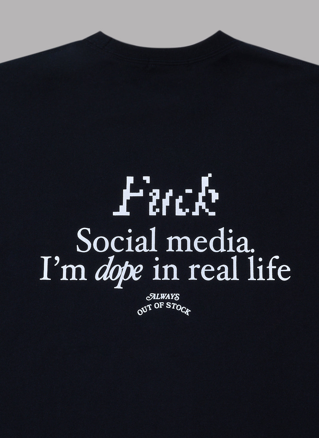 FxxK SOCIAL MEDIA L/S TEE-BLACK