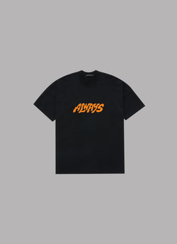 GRAFFITI LOGO DROP S/S TEE-BLACK