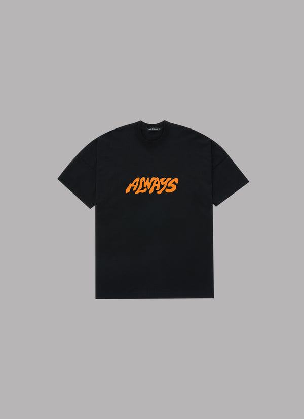 GRAFFITI LOGO DROP S/S TEE-BLACK