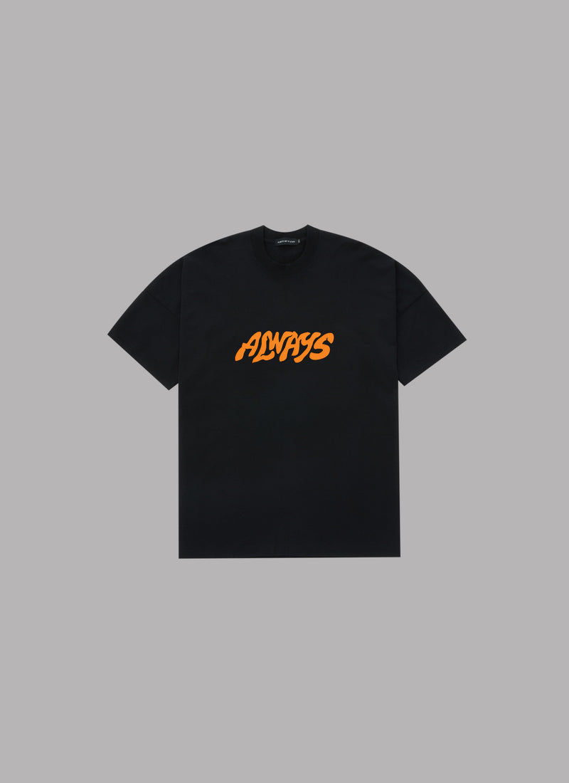 GRAFFITI LOGO DROP S/S TEE-BLACK