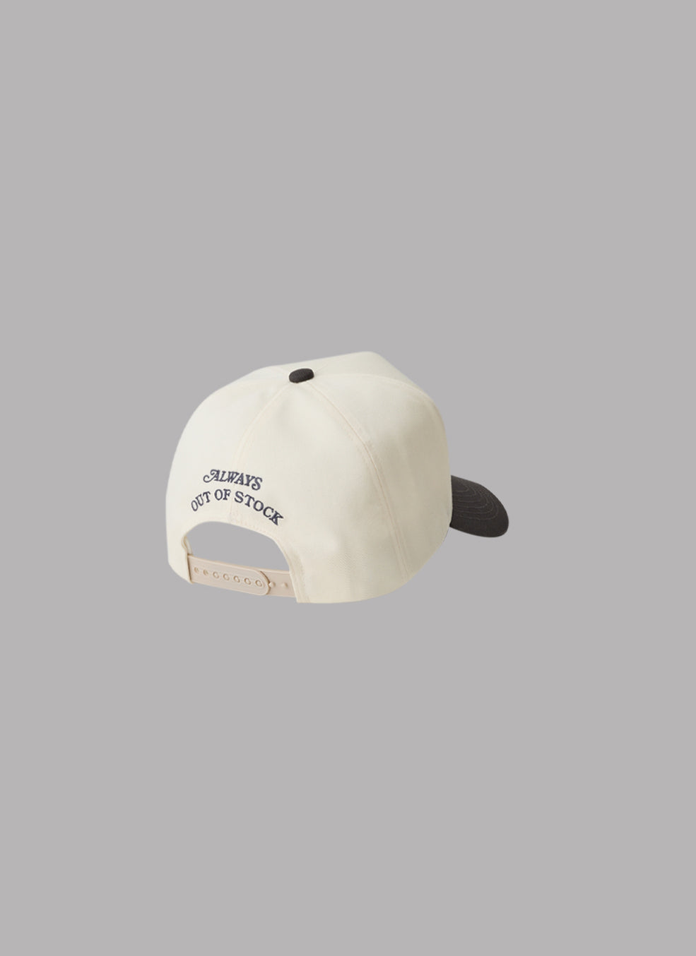 LA LOGO ADJUSTABLE CAP - CHARCOAL X IVORY