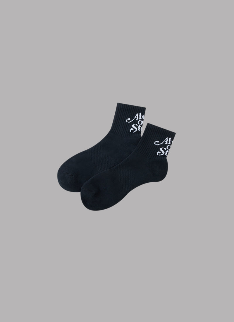 PLAY LOGO SHORT SOCKS-BLACK