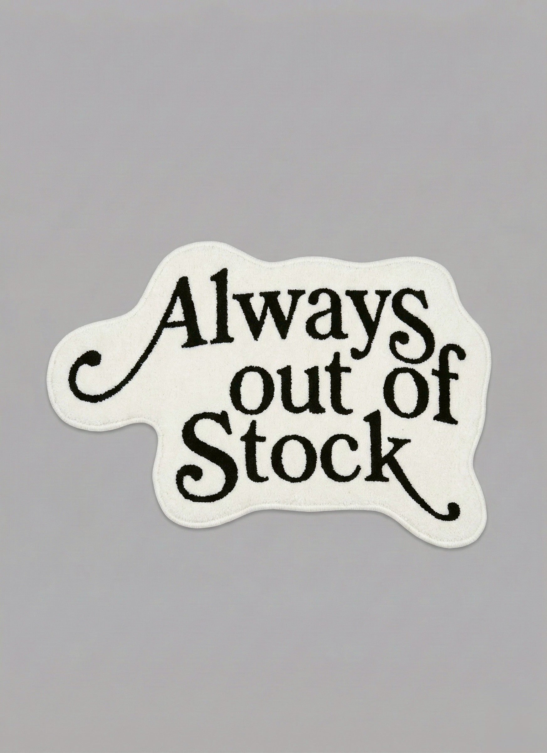 PLAY LOGO RUG MAT-SAND BEIGE