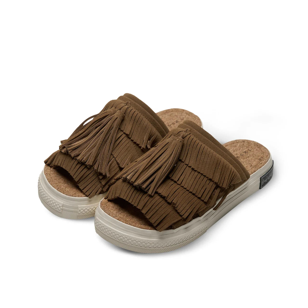 XVESSEL TASSEL SLIDES-COFFEE