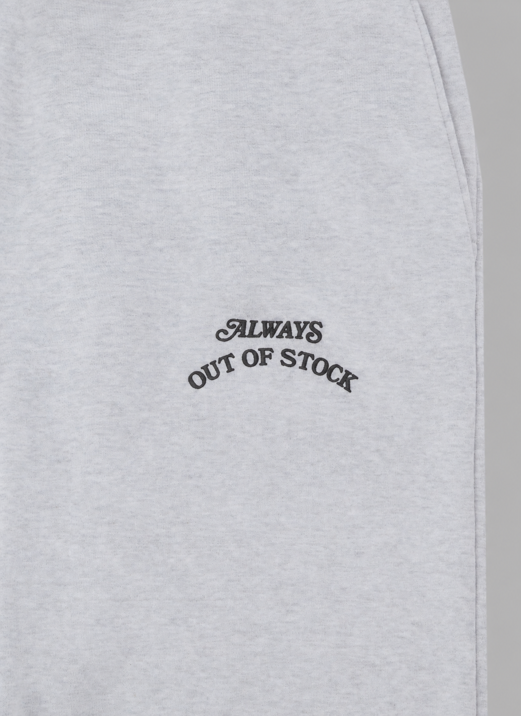 BASIC LOGO SWEAT PANTS - HEATHER GRAY