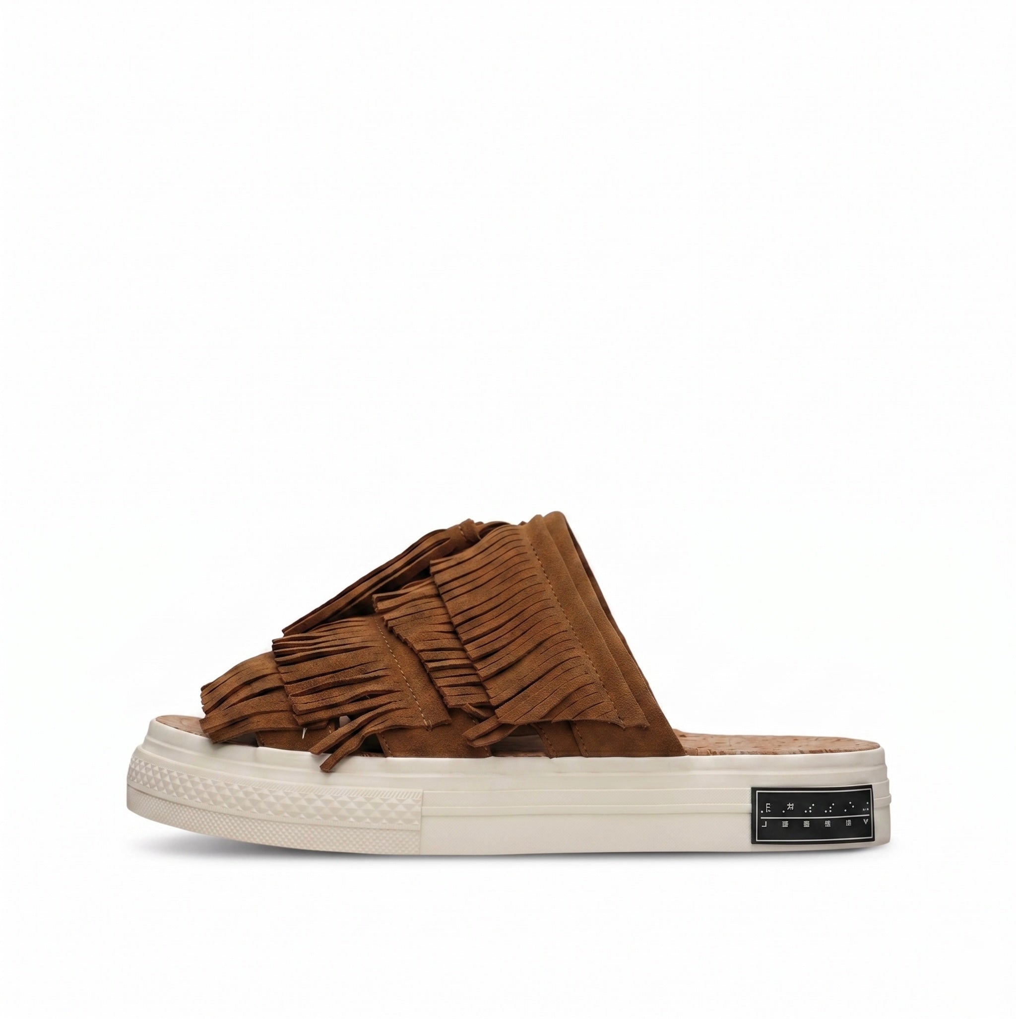 XVESSEL TASSEL SLIDES-COFFEE