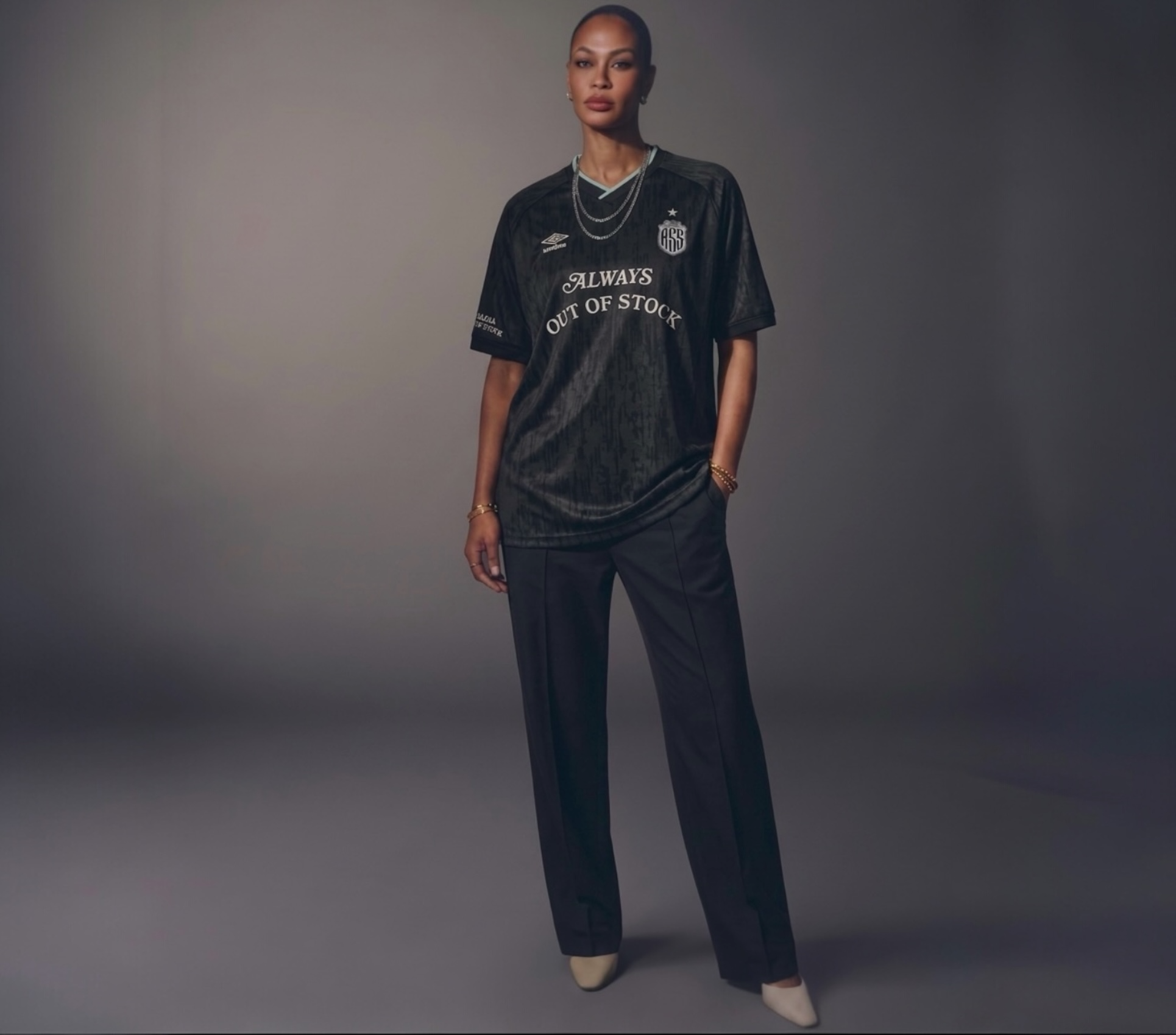 ALWAYS OUT OF STOCK X UMBRO GAME SHIRTS-BLACK