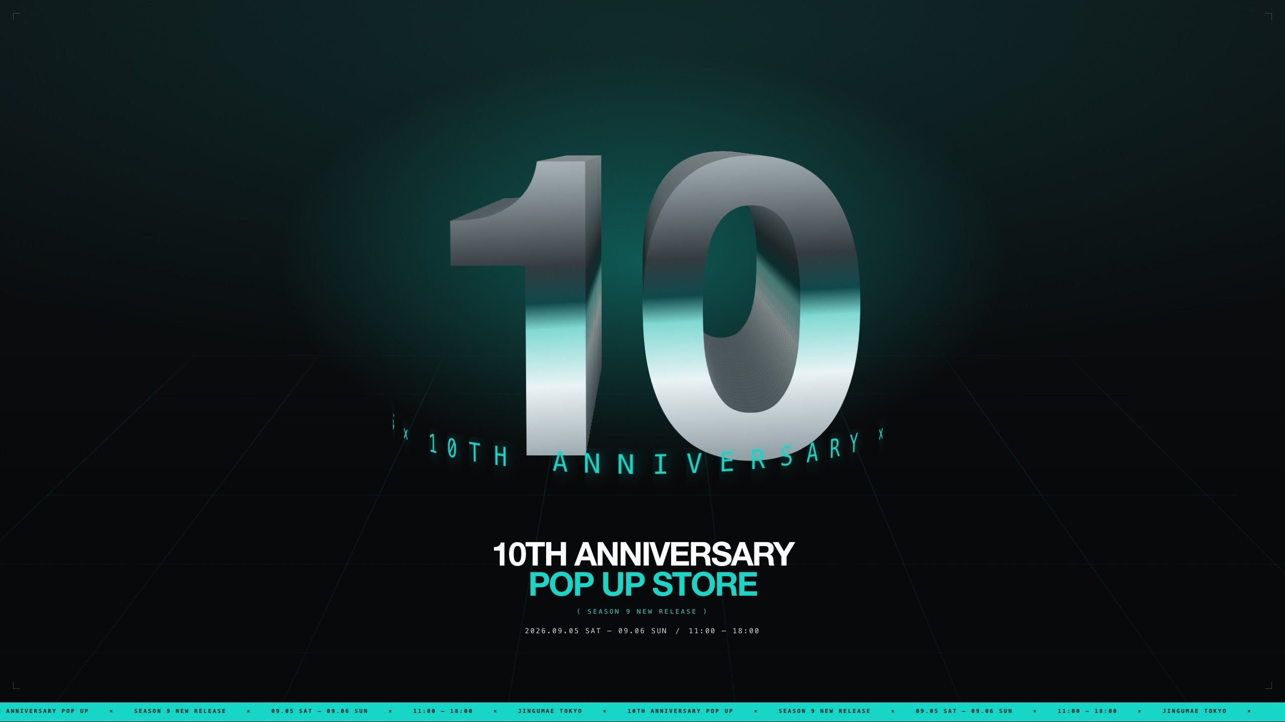 ALWAYS OUT OF STOCK 10TH ANNIVERSARY POP UP STORE 2026.09.05-09.06 11:00-18:00