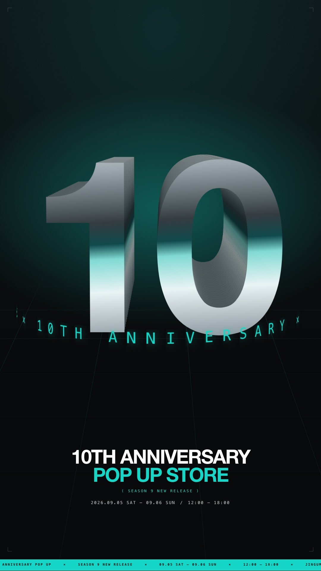 ALWAYS OUT OF STOCK 10TH ANNIVERSARY POP UP STORE 2026.09.05-09.06