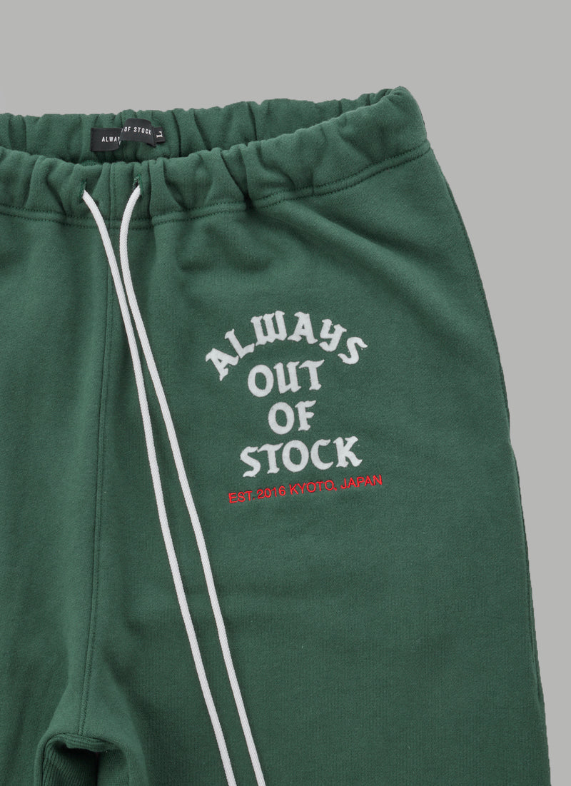 always out of stock SWEAT PANTS-GREEN
