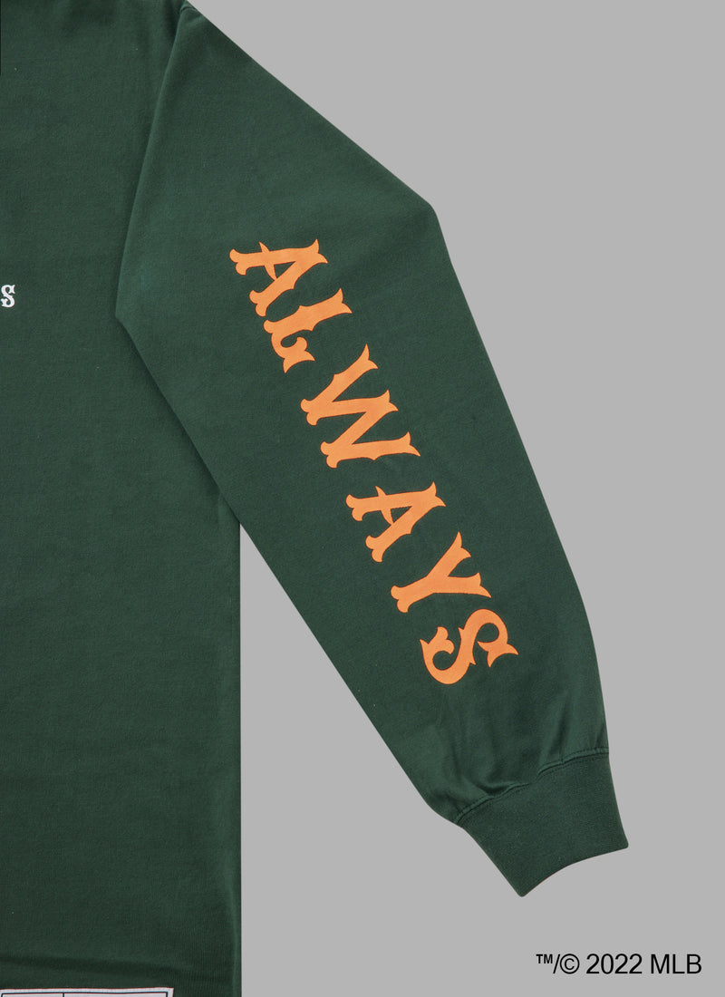ALWAYS OUT OF STOCK × Los Angeles Dodgers  STADIUM L/S TEE - GREEN