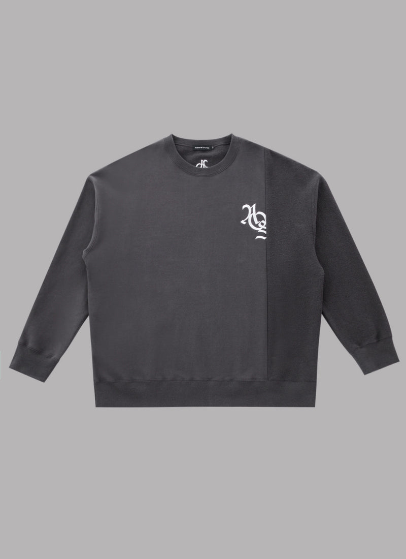 SWITCHED CREWNECK - CHARCOAL