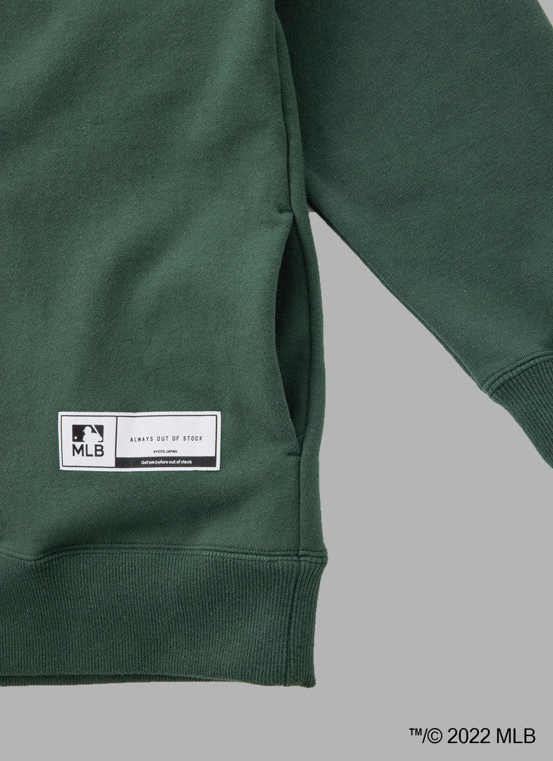 ALWAYS OUT OF STOCK × Los Angeles Dodgers FRONT SIDE BACK PULLOVER - GREEN