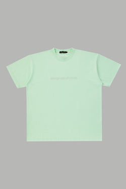 EMBROIDERY OLD ENGLISH TEE-MINT