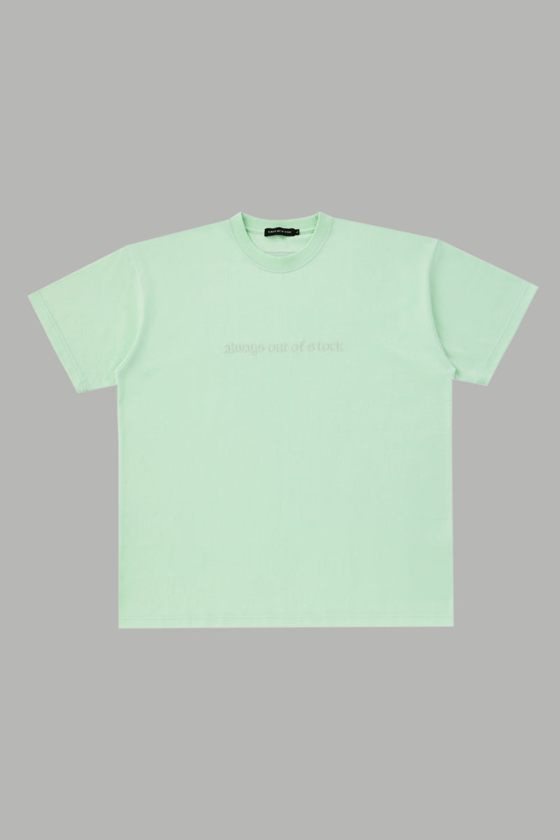 EMBROIDERY OLD ENGLISH TEE-MINT