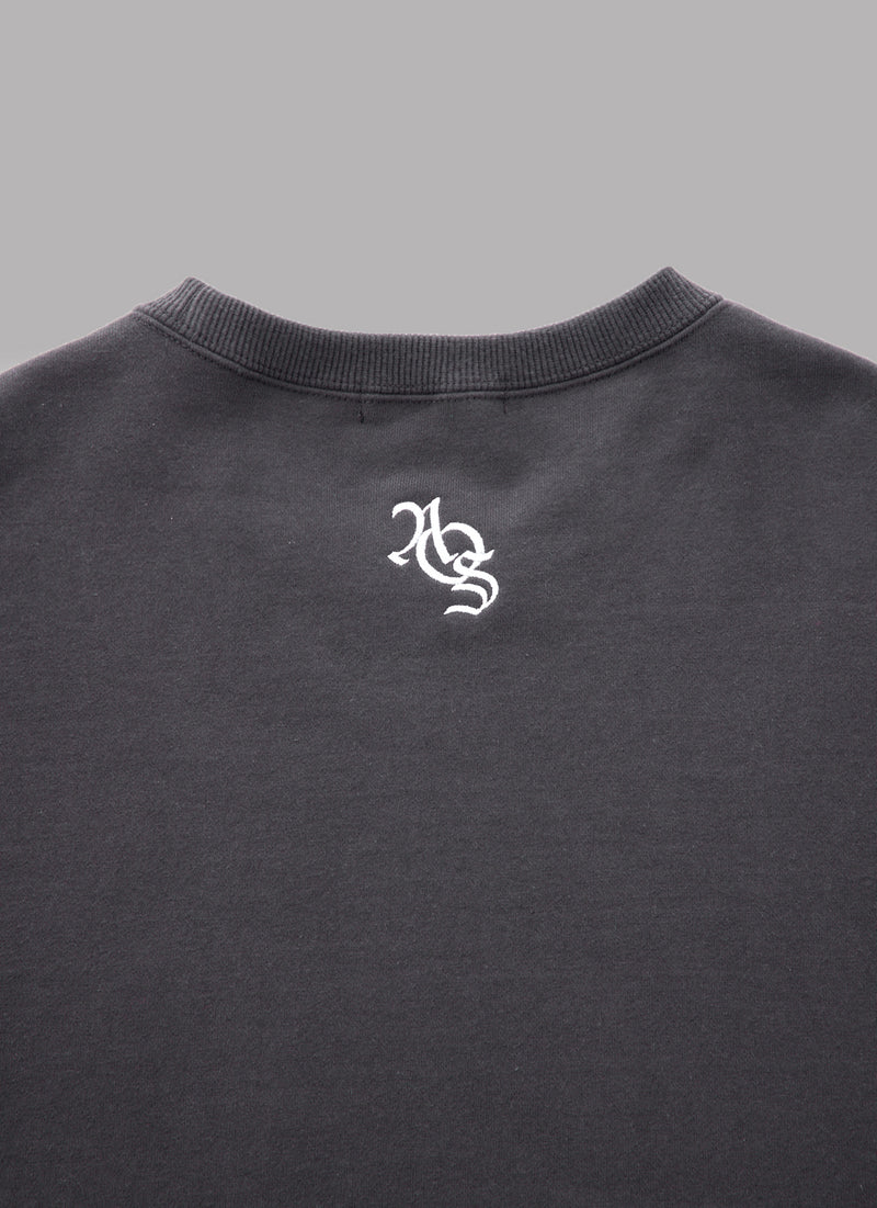 SWITCHED CREWNECK - CHARCOAL