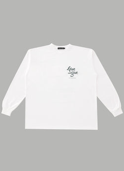 GIVE&GIVE L/S TEE - WHITE