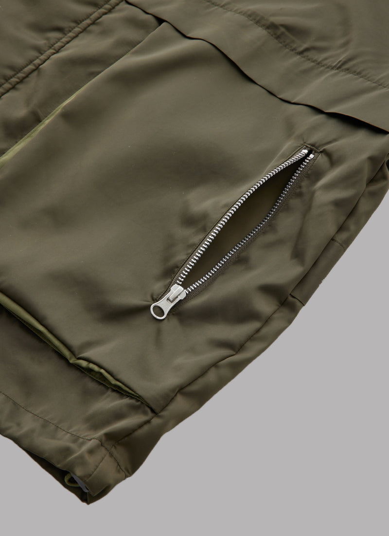 REFINED TRACK SHELL JACKET - GREEN/OLIVE