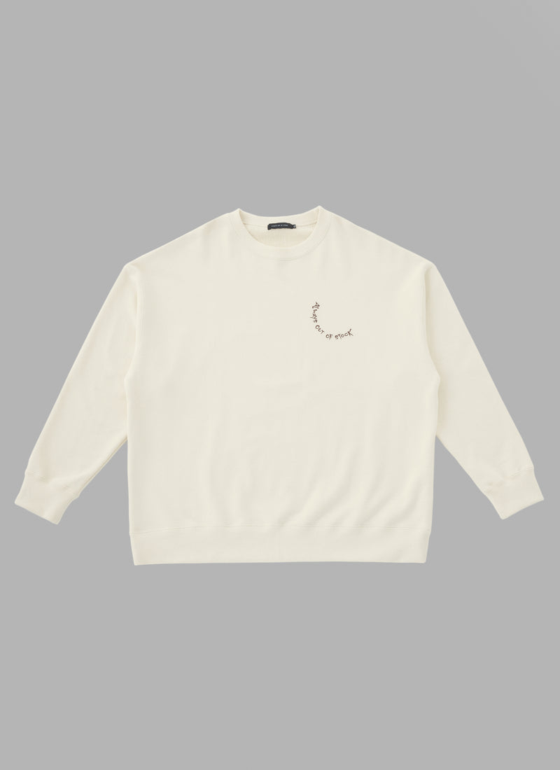 ALWAYS OUT OF STOCK × CLUB HARIE CREWNECK-BEIGE