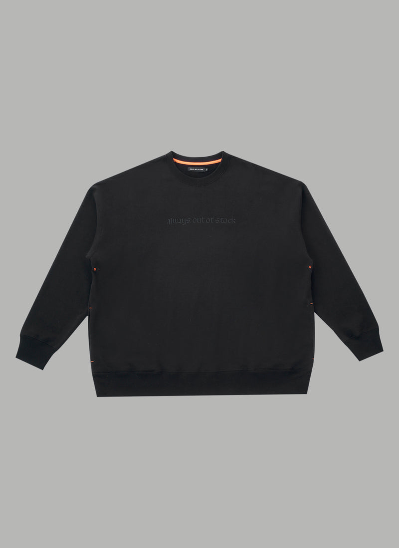 OLD ENGLISH CREW NECK - BLACK