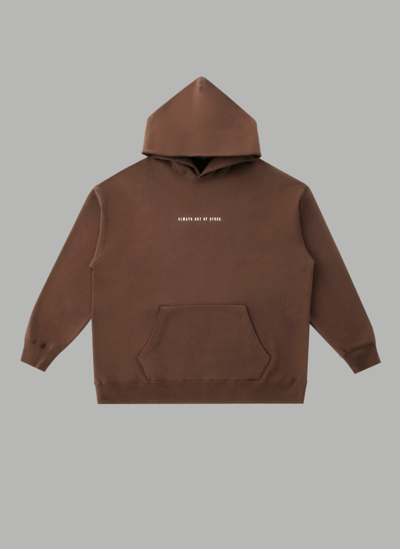 ALWAYS OUT OF STOCK×HAPPA STAND HOODIE - BROWN