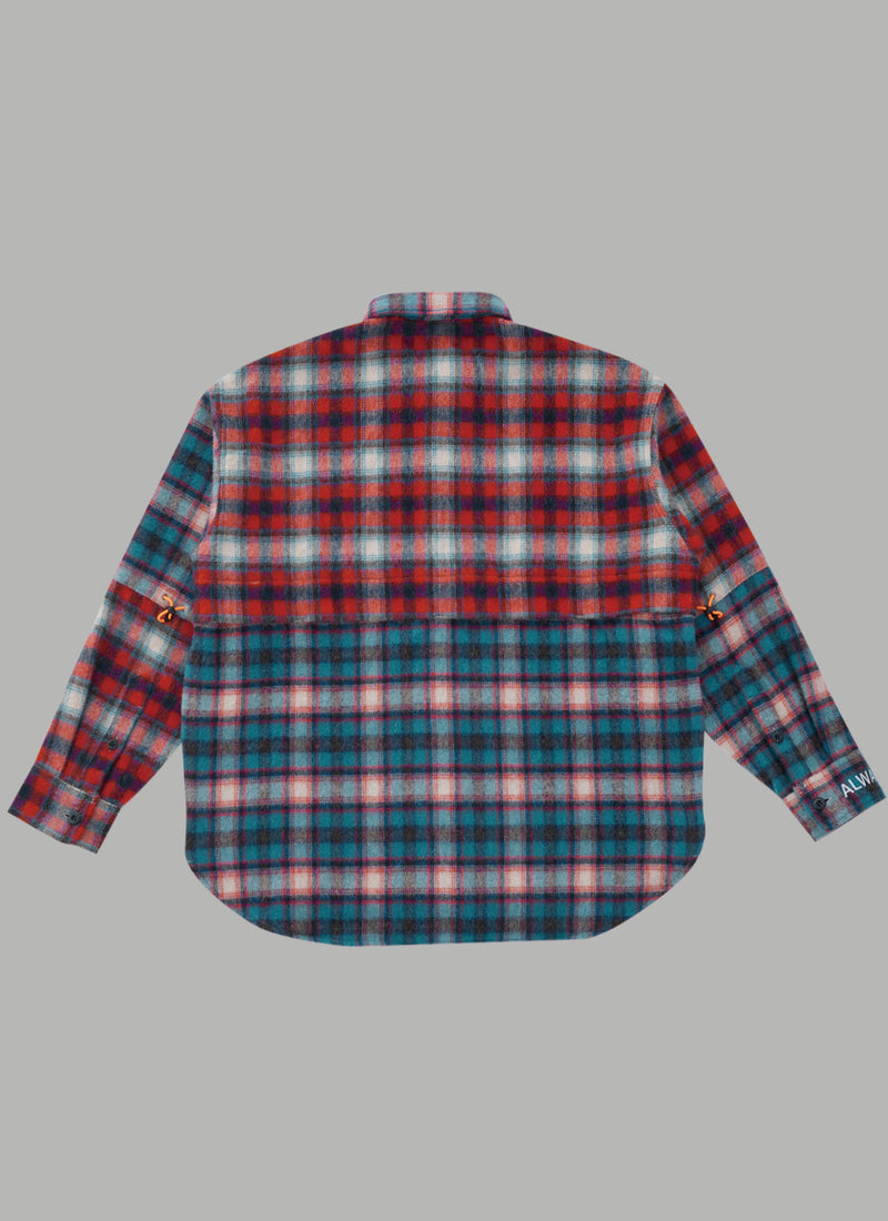 COMBINATION CHECK CPO JACKET - RED – ALWAYS OUT OF STOCK