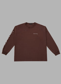 ALWAYS OUT OF STOCK × CLUB HARIE CRUSH ON YOU L/S TEE-BROWN