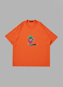 ALWAYS OUT OF STRAWBERRY TEE-ORANGE