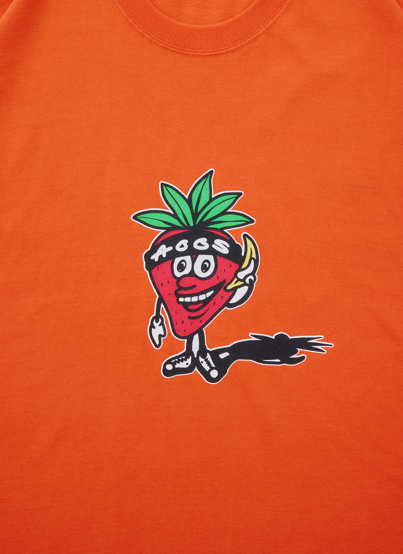 ALWAYS OUT OF STRAWBERRY TEE-ORANGE