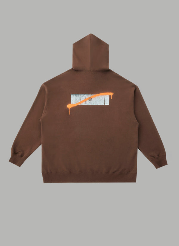ALWAYS OUT OF STOCK×HAPPA STAND HOODIE - BROWN