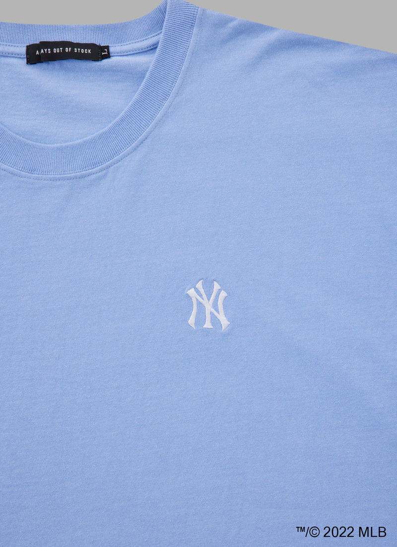 ALWAYS OUT OF STOCK ×New York Yankees  PHOTO TEE - DUSTY BLUE