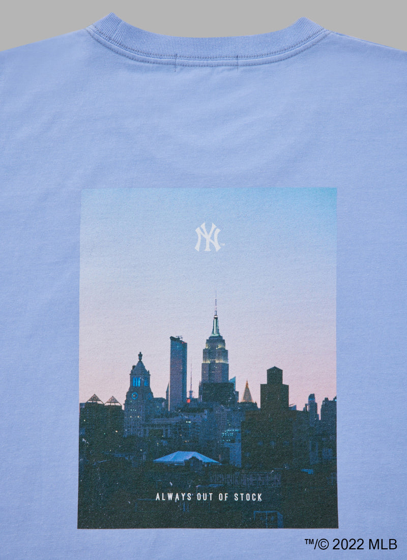 ALWAYS OUT OF STOCK ×New York Yankees  PHOTO TEE - DUSTY BLUE