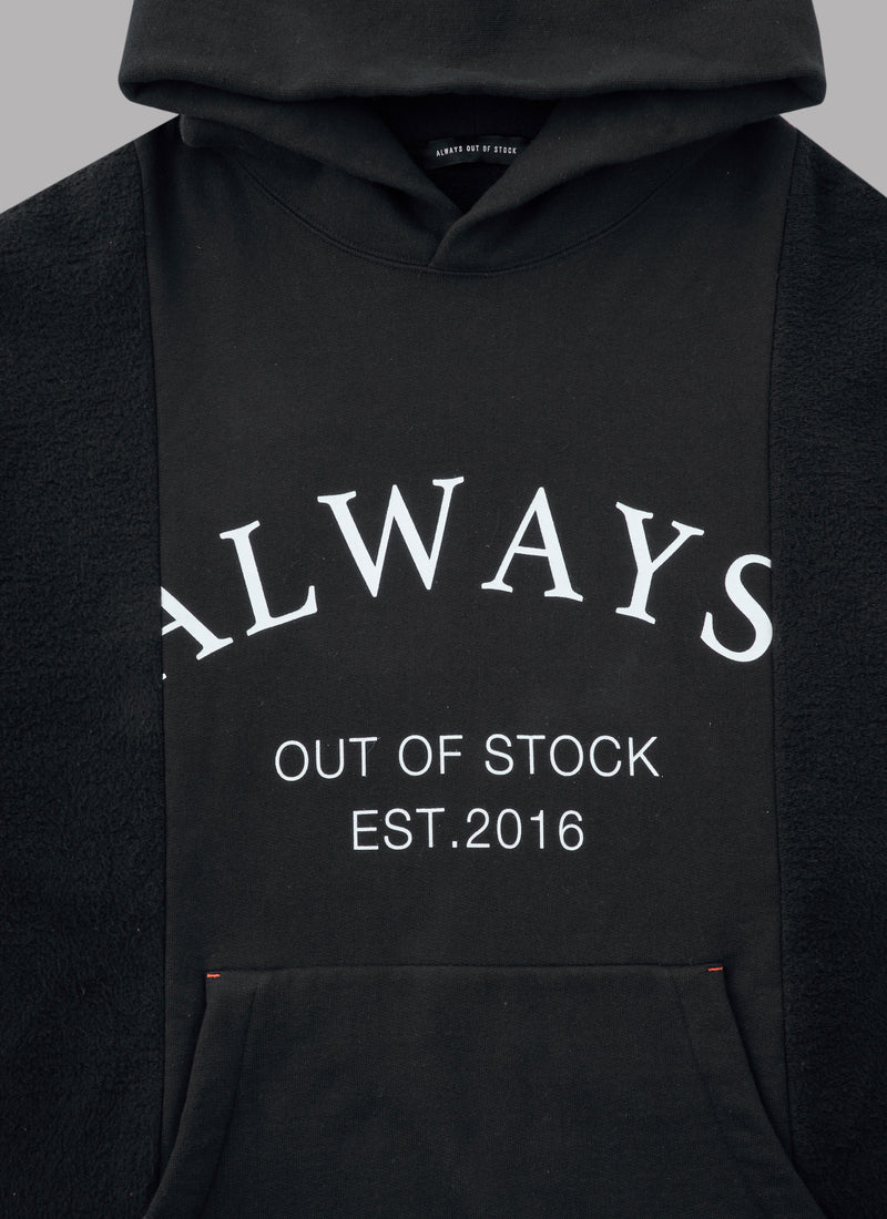 SWITCHED NOSTALGIC THICK PULLOVER - BLACK