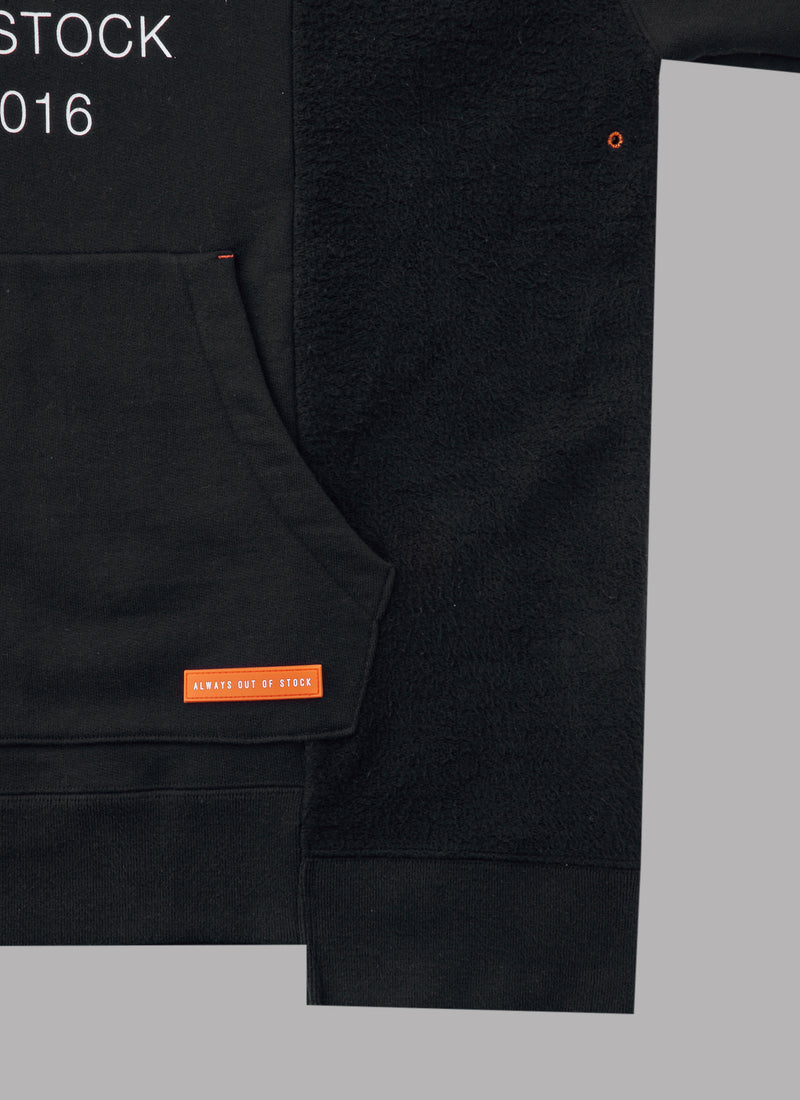 SWITCHED NOSTALGIC THICK PULLOVER - BLACK