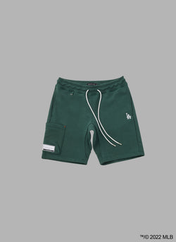 ALWAYS OUT OF STOCK × Los Angeles Dodgers  SWEAT FATIGUE SHORTS - GREEN
