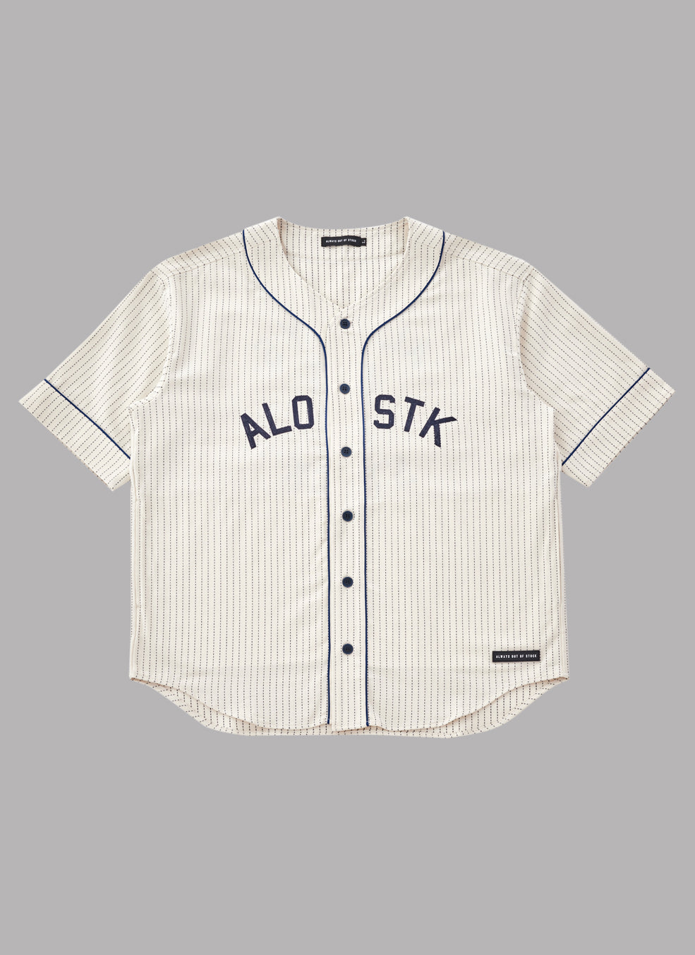 CLASSIC BASEBALL SHIRT - WHITE – ALWAYS OUT OF STOCK