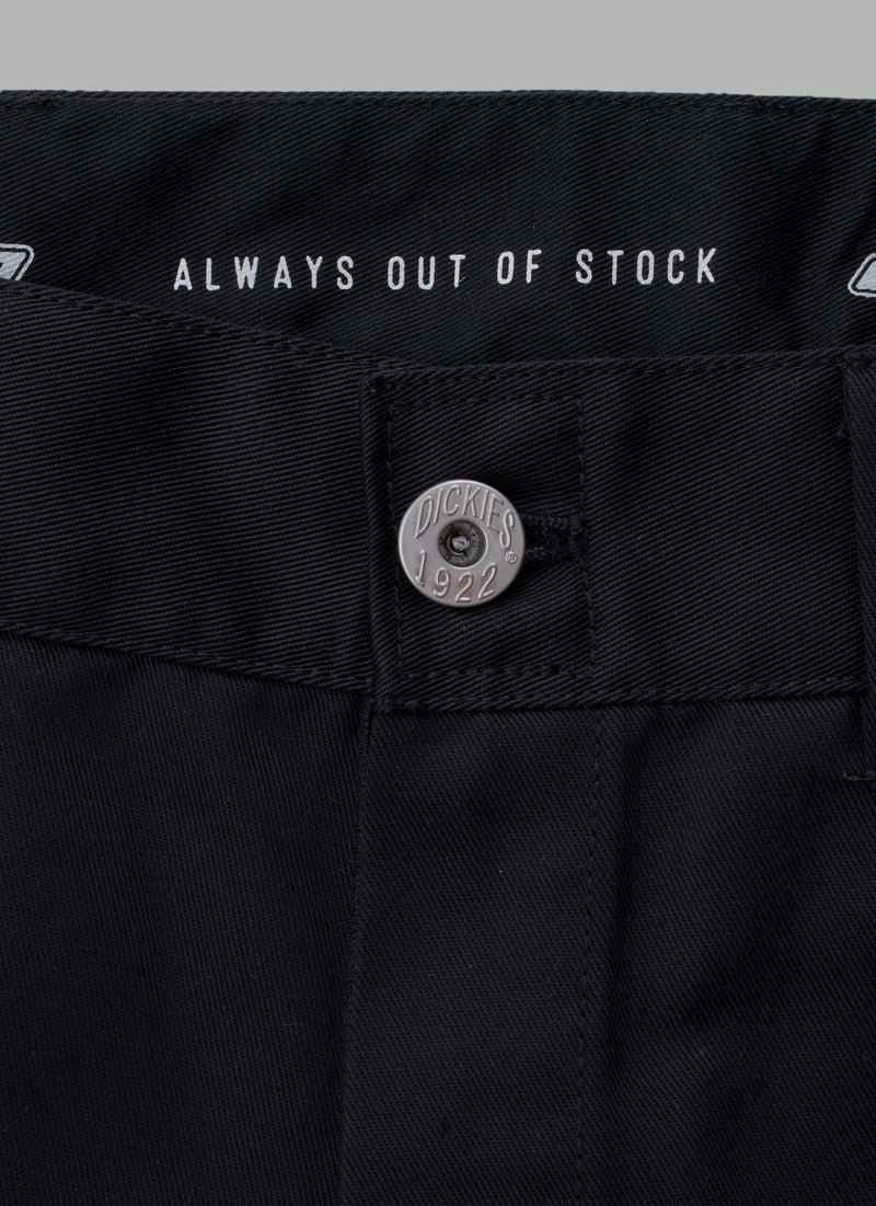 ALWAYS OUT OF STOCK × DICKIES CORDUROY DOUBLE KNEE WORK PANTS - BLACK(BK)