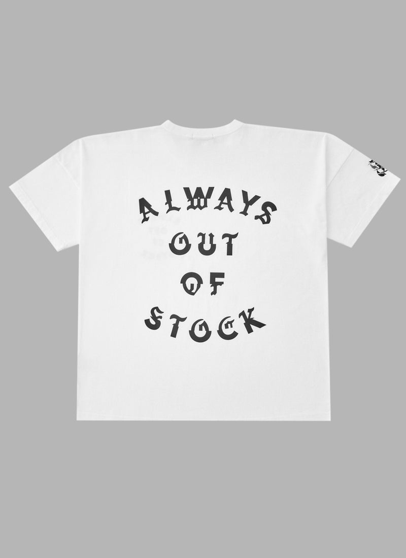 SWITCHED FONT TEE - WHITE