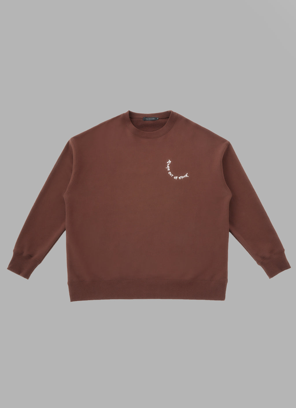 ALWAYS OUT OF STOCK × CLUB HARIE CREWNECK-BROWN