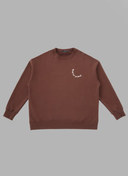 ALWAYS OUT OF STOCK × CLUB HARIE CREWNECK-BROWN
