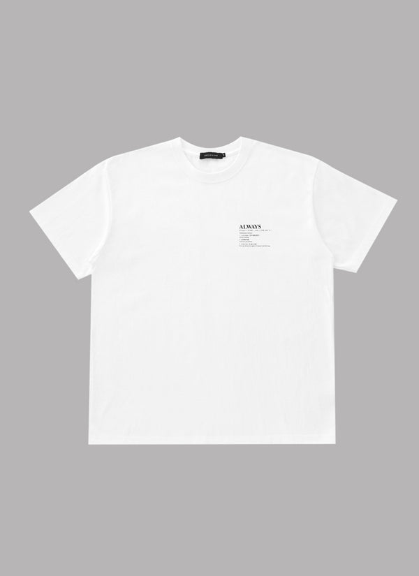 DEFINITION S/S TEE - WHITE