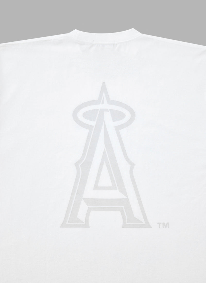 ALWAYS OUT OF STOCK × Los Angeles Angels   REFLECTIVE ANGELS LOGO TEE - WHITE