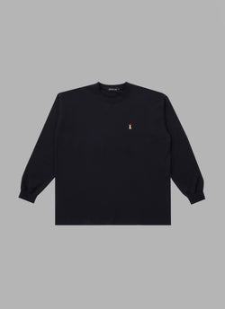 APPLE OUT OF STOCK L/S TEE-BLACK