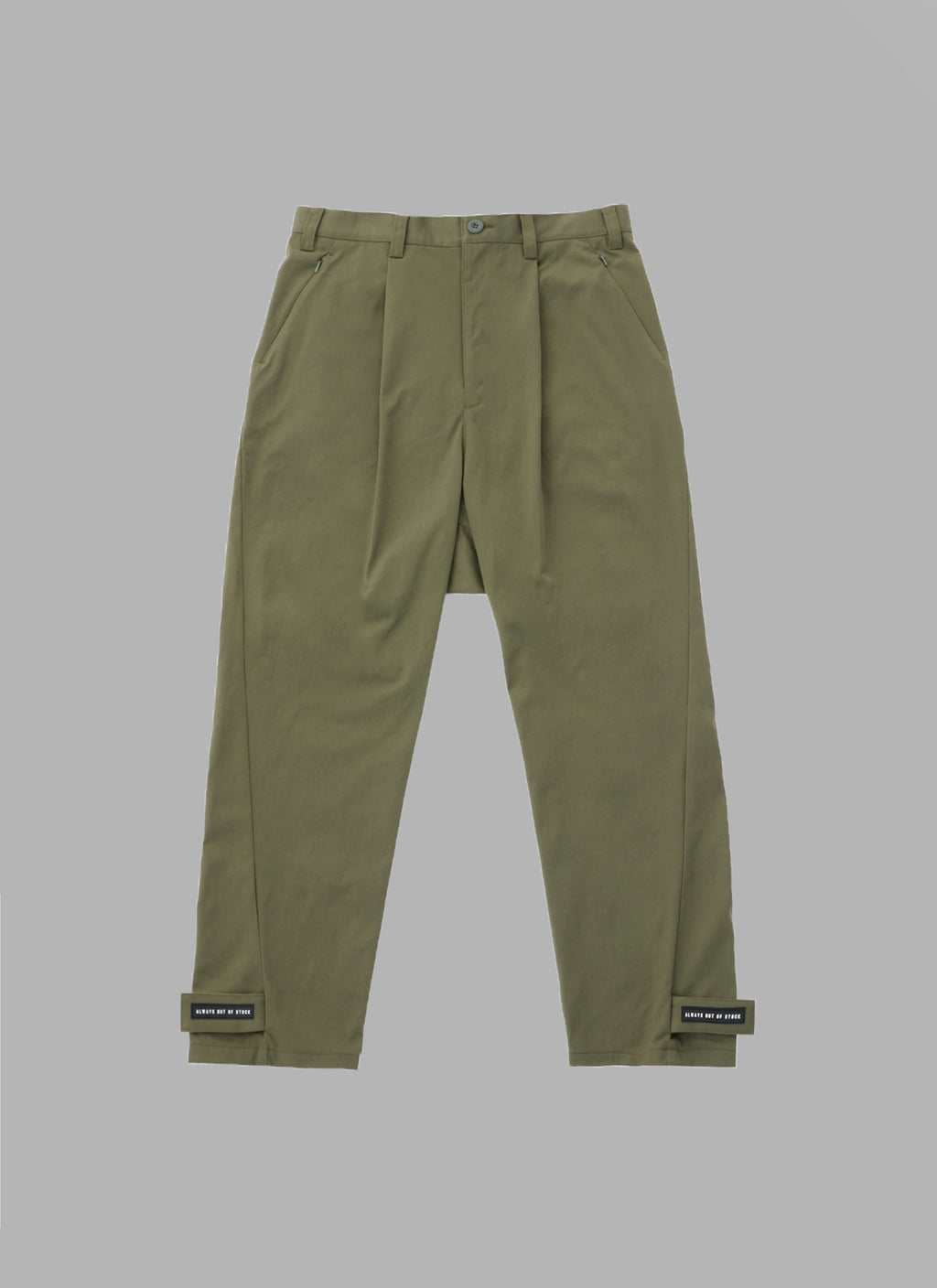 SARROUEL TUCK PANTS-OLIVE – ALWAYS OUT OF STOCK